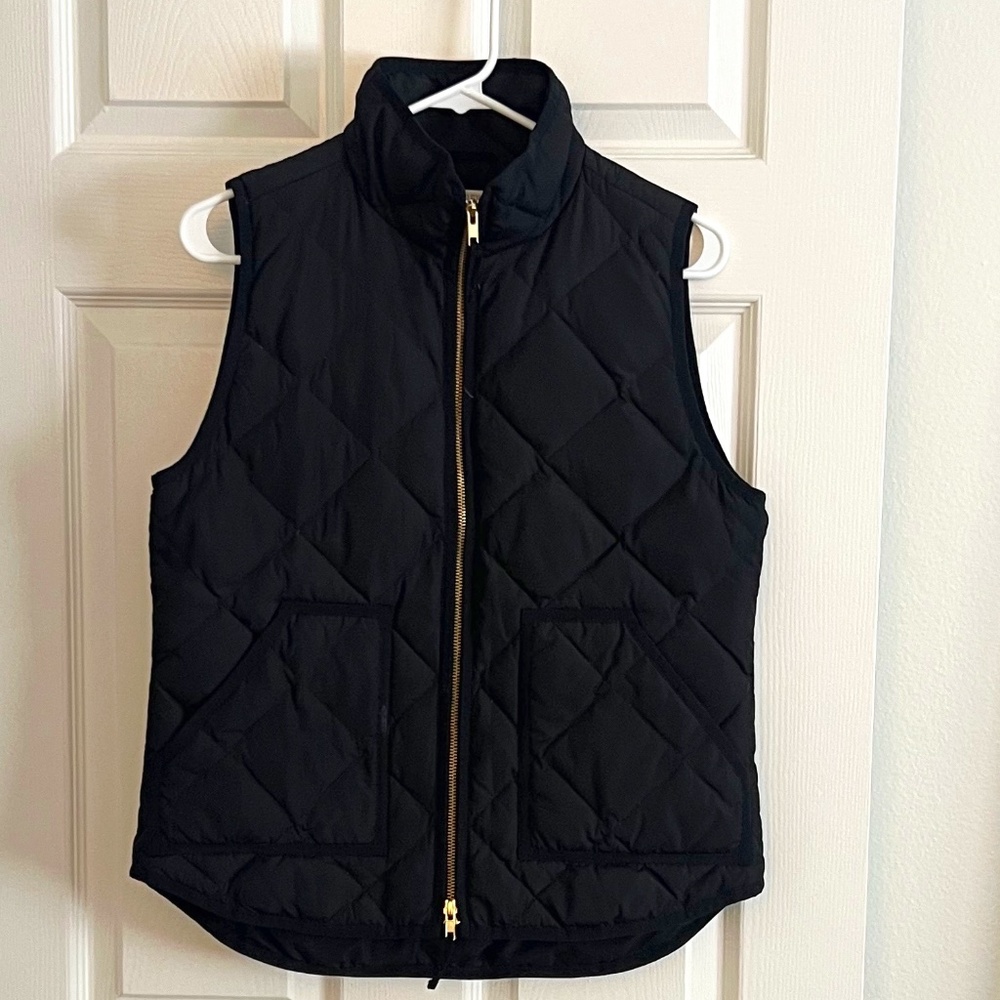 J.Crew quilted  black vest